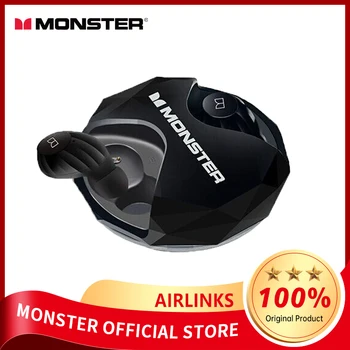 Monster Original Airlinks TWS Беспроводные Наушники Bluetooth 5.0 Спортивные Наушники С Шумоподавлением Наушники С низкой Задержкой С Микрофоном