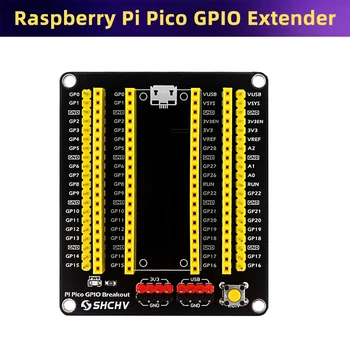 Raspberry Pi Pico GPIO Breakout Extender Плата расширения DIY Штыревой разъем с переключателем для RPI Pico W