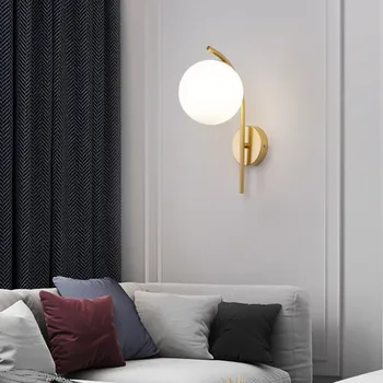 Новая простая современная прикроватная лампа для спальни, фоновый настенный светильник для гостиной, минималистский креативный коридор, коридорный свет